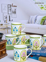 Bone China Tea/Coffee Mug Set of 6pcs