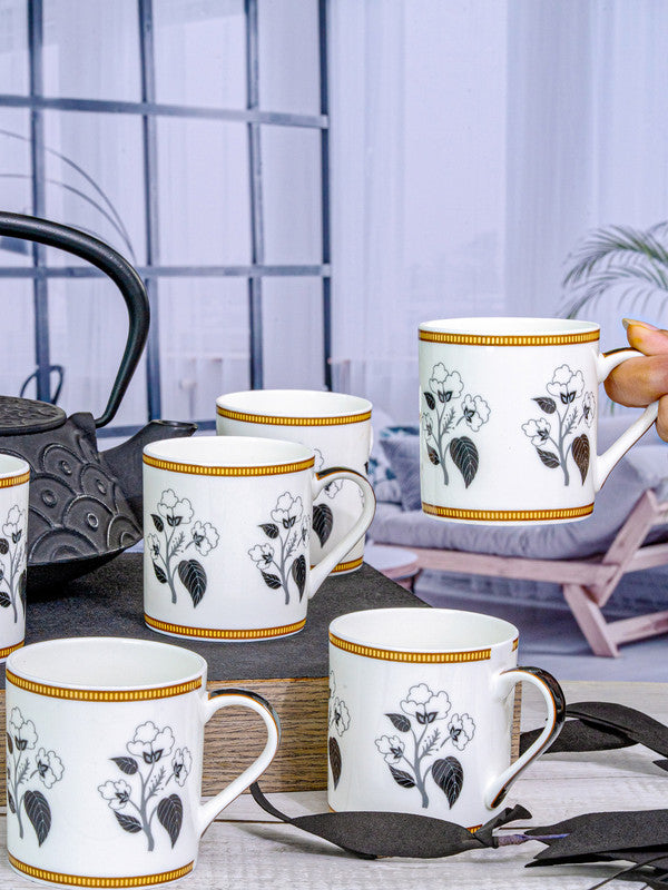 Bone China Tea/Coffee Mug Set of 6pcs