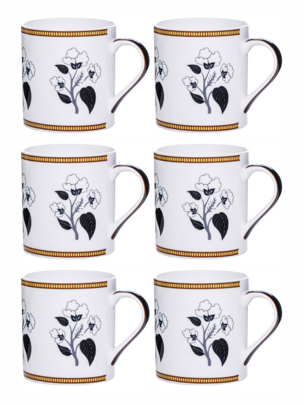 Bone China Tea/Coffee Mug Set of 6pcs