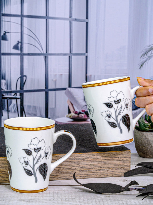Bone China Tea/Coffee Large Mug Set of 2pcs