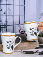 Bone China Tea/Coffee Large Mug Set of 2pcs