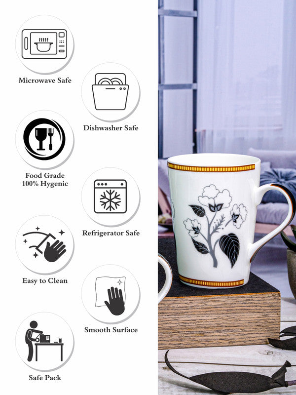 Bone China Tea/Coffee Large Mug Set of 2pcs