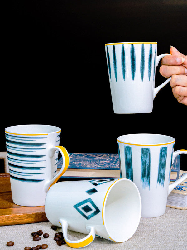 Bone China Tea/Coffee Large Mug Set of 4pcs