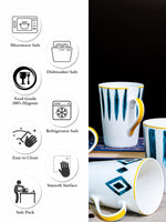 Bone China Tea/Coffee Large Mug Set of 4pcs