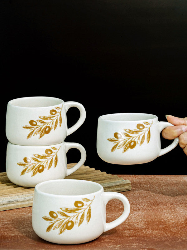 Ceremics Tea/Coffee Large Mug Set of 4pcs