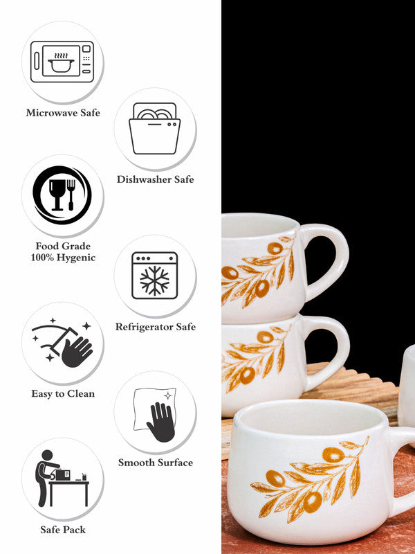 Ceremics Tea/Coffee Large Mug Set of 4pcs