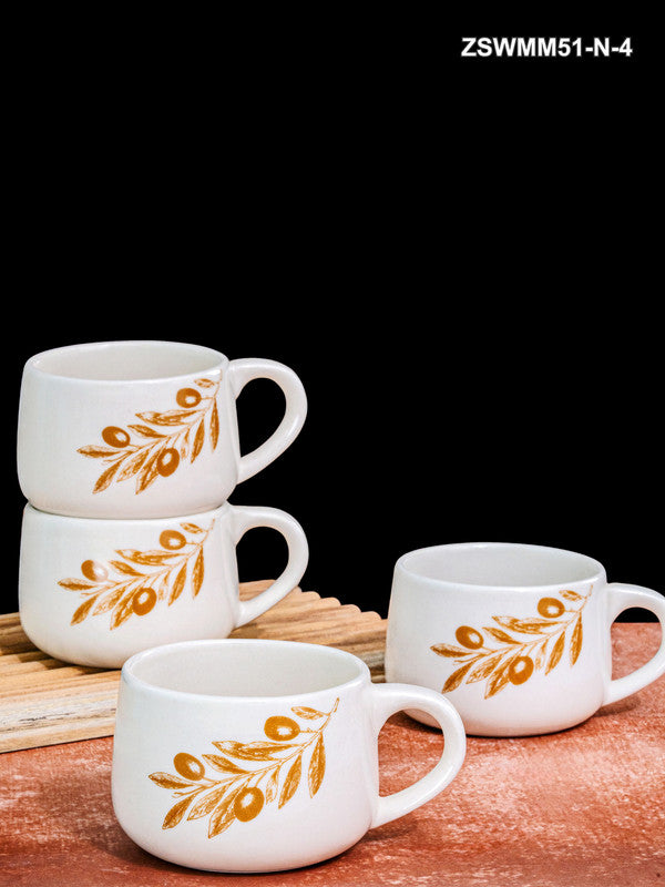 Ceremics Tea/Coffee Large Mug Set of 4pcs