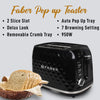 FRANKE ELECTRIC POP UP TOASTER FT 950W DLX BK
