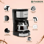 FRANKE DRIP COFFEE MACHINE FCM 0.6L SS BK