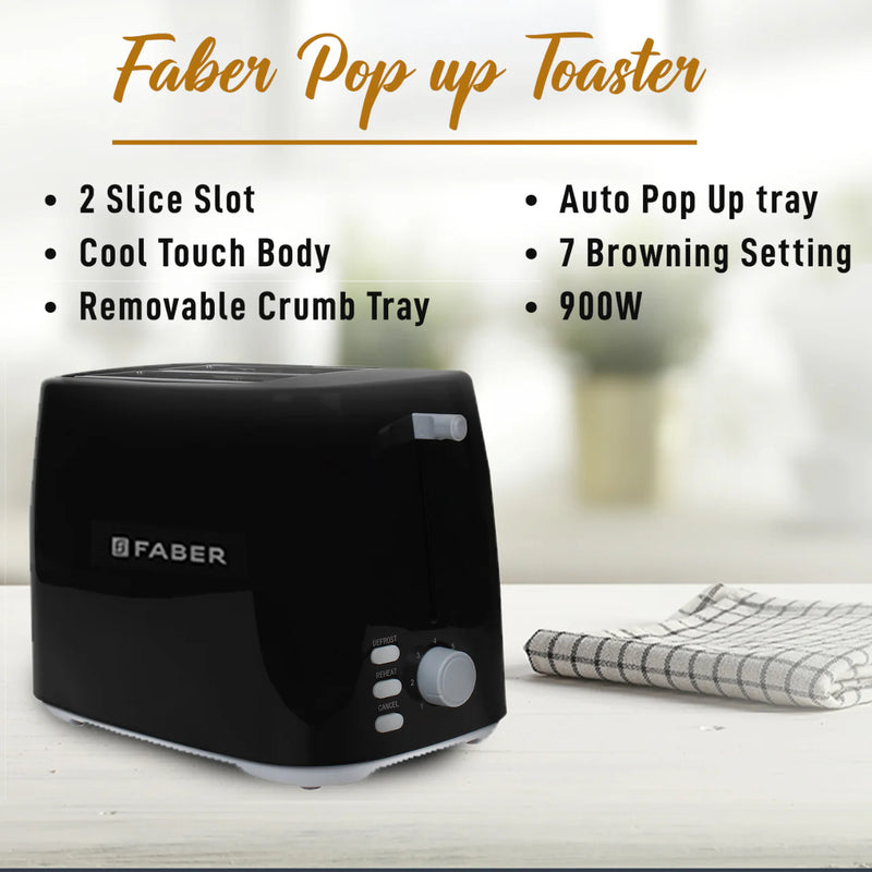 FRANKE ELECTRIC POP UP TOASTER FT 900W BK