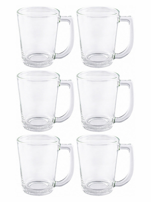 LUCKY Glass Coffee Mug (Set of 6pcs)