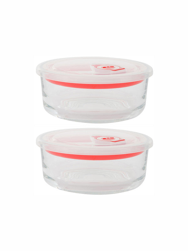 Goodhomes Glass container with Airtight Lid (Set of 2pcs)