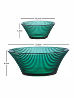 Goodhomes Colored Glass Bowl Set (Set of 2pcs Small Bowl & 1pc Large Bowl) BZ04-L3