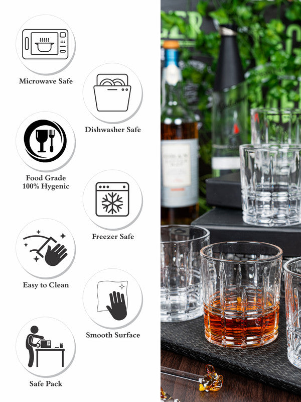 Glass Whisky Tumbler (Set of 6pcs)