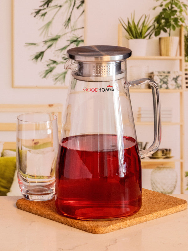 Goodhomes Glass Water Jug (Set of 1pc)