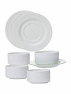 Goodhomes Porcelaine Soup Set (Set of 4pcs Bowl & 4pcs Plate)