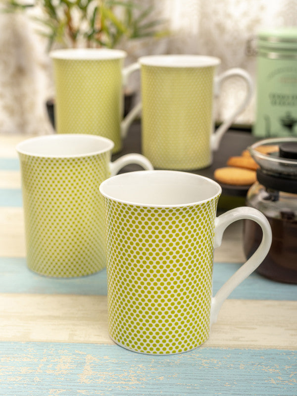 Bone China Tea Cups/Coffee Mugs (Set of 4pcs)
