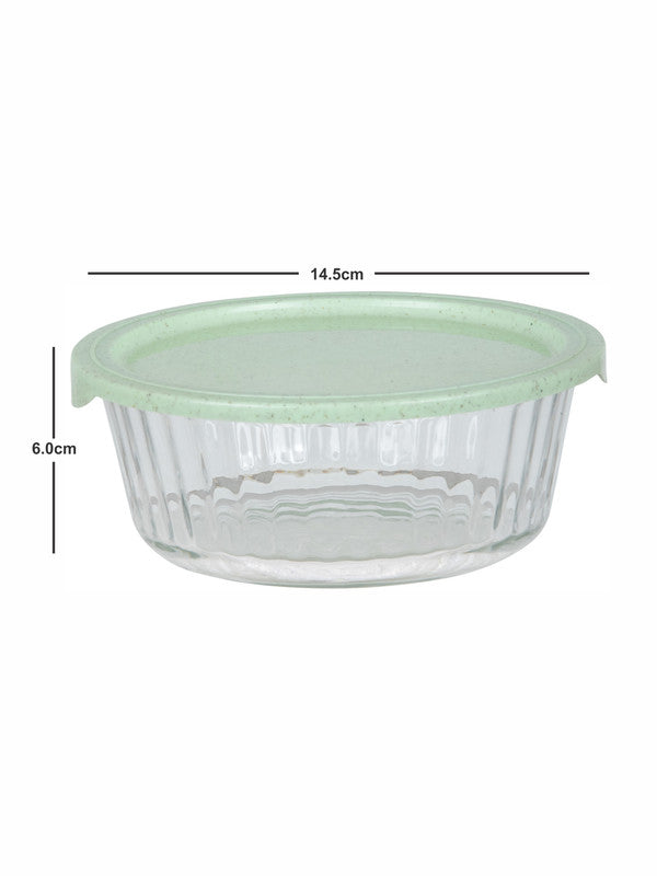 Goodhomes Glass Storage Container with Lid (Set of 2pcs)