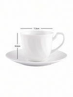 Bone China Tea Cup with Saucer (Set of 12pcs)