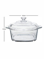 Goodhomes Glass Bake and Serving Pot with Lid
