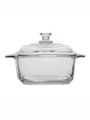 Goodhomes Square Glass Serving Bowl with Glass Lid