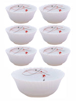 Cello Opalware Pudding Bowl Set (Set of 6pcs Small Bowl & 1pc Large Bowl)