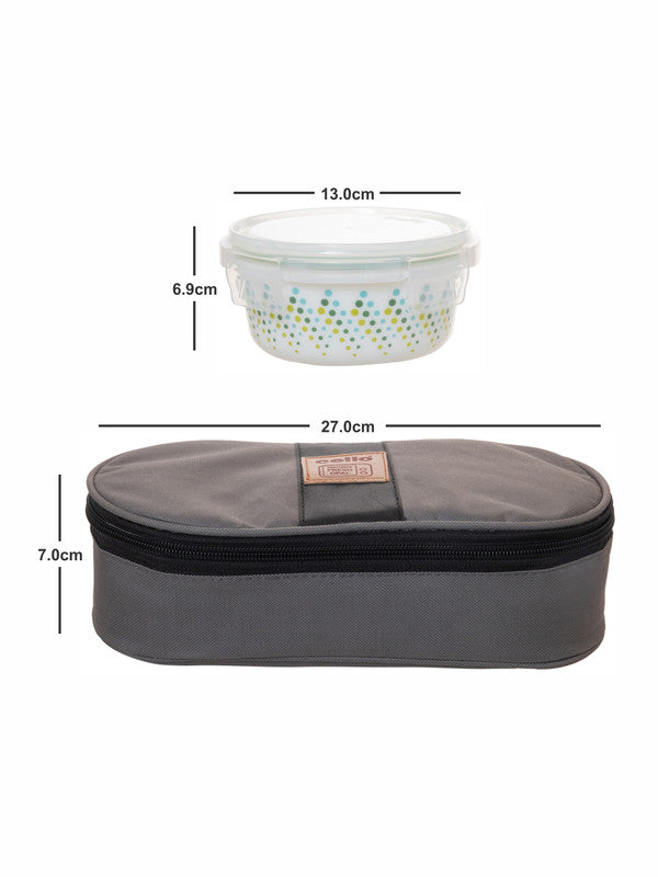 Cello Opalware Imperial Lunch Box with Jacket (Set of 2pcs Container with Lid & 1pc Jacket)