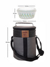 Cello Opalware Imperial Lunch Box with Jacket (Set of 3pcs Container with Lid & 1pc Jacket)