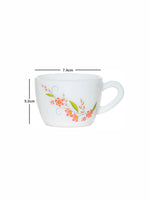 Cello Opalware Tea/Coffee Cup Medium (Set Of 6Pcs)
