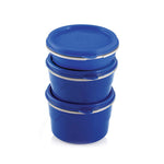 Cello Max Fresh Micro Plastic Lunch Box (Blue) -3 Pieces
