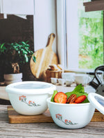 Cello Opalware Royale Mixing Bowl Small with Premium Lid (set of 2pcs)