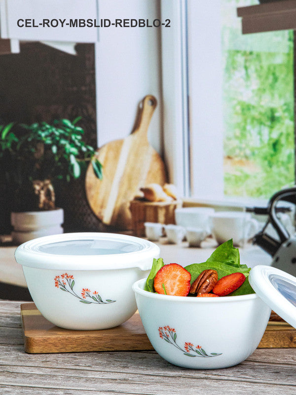 Cello Opalware Royale Mixing Bowl Small with Premium Lid (set of 4pcs)