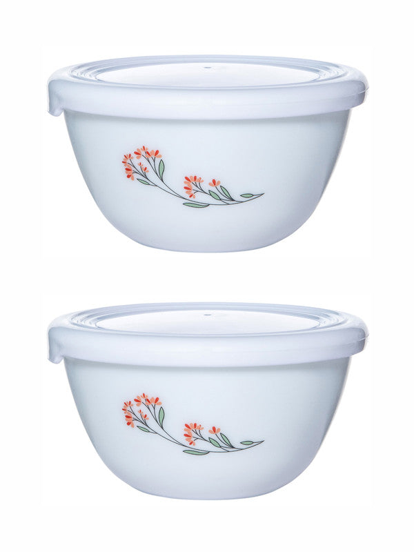 Cello Opalware Royale Mixing Bowl Small with Premium Lid (set of 2pcs)
