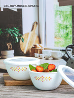 Cello Opalware Royale Mixing Bowl Small with Premium Lid (set of 2pcs)