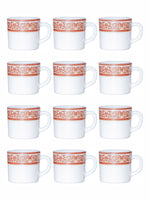 Opalware Tea/Coffee Mug Set of 12pcs