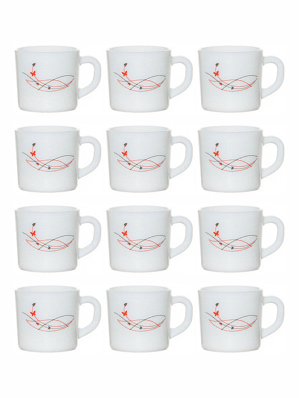 Cello Opalware Coffee Mug Small (Set of 12 pcs)