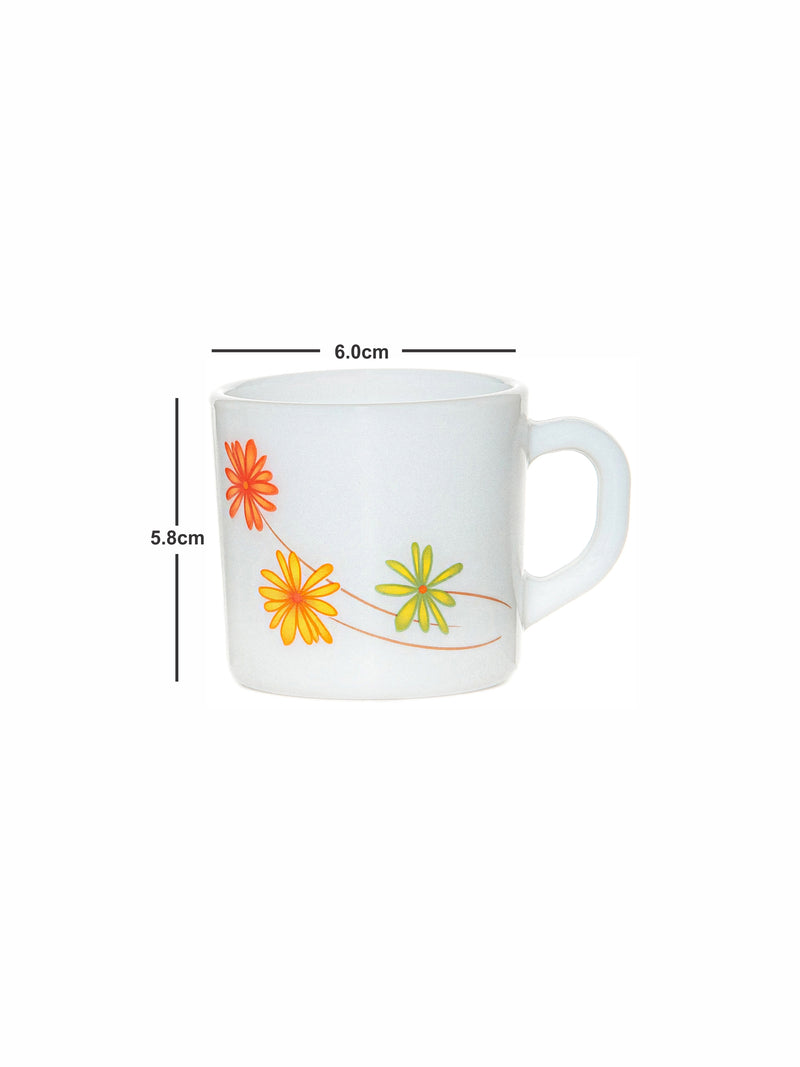 Cello Opalware Coffee Mug Small (Set Of 6Pcs)