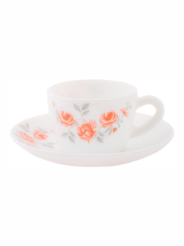 Cello Opalware Tea/Coffee Cup Saucer (set of 12pcs)