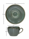 Ceramics Tea/Coffee Cup & Saucer set (Set of 4pcs Cup & 4pcs Saucer)