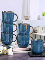Stoneware Tea/Coffee Mug Set of 6pcs
