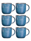 Stoneware Tea/Coffee Mug Set of 6pcs