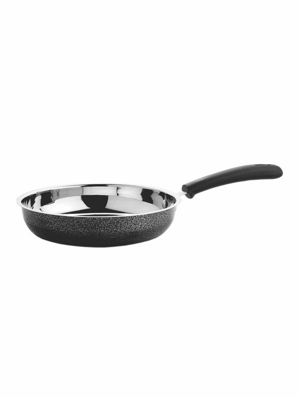 Stainless Steel Moonrock Fry Pan with Handle  CWSS20FP02