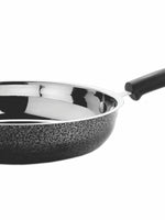 Stainless Steel Moonrock Fry Pan with Handle  CWSS20FP02