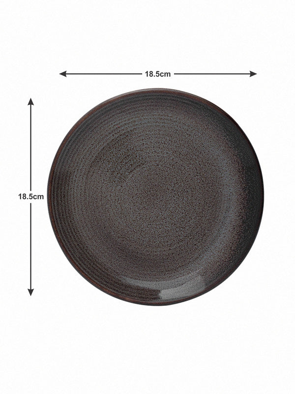 Designer Stoneware Quarter Plates (Set of 4 Pcs)