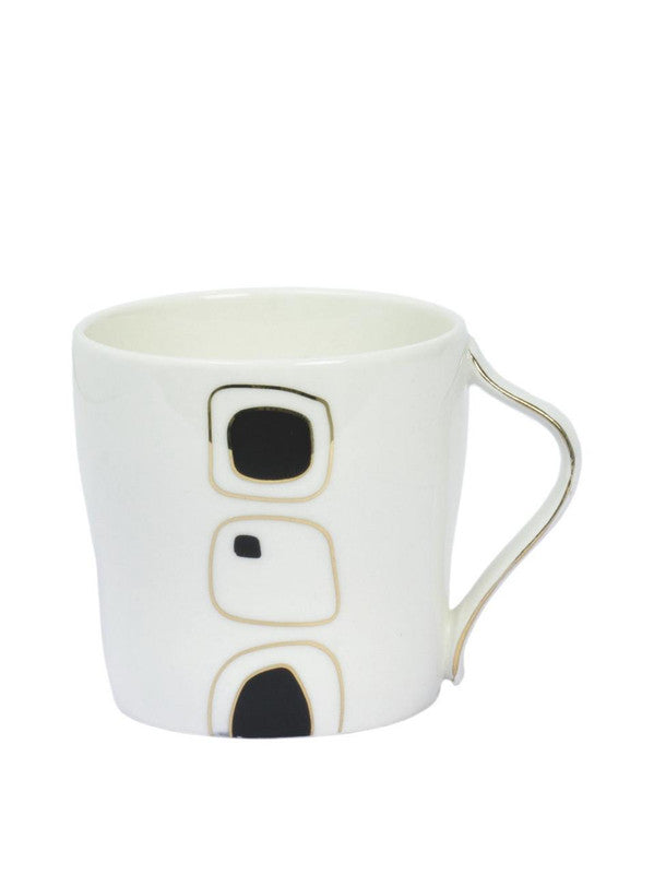 Coffee Mug Fine porcelain Mug with real gold print (Set of 6 Pcs)