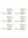 Goodhomes Porcelain Cup Saucer Set With Real Gold Line (Set Of 12 Pcs)