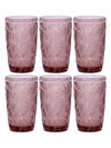 Goodhomes Billow Hibiscus Purple Tumbler (Set Of 6Pcs)