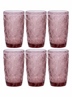 Goodhomes Billow Hibiscus Purple Tumbler (Set Of 6Pcs)