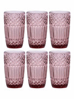 Goodhomes Fennel Hibiscus Purple Tumbler (Set Of 6Pcs)