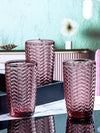 Goodhomes Ode Hibiscus Purple Tumbler (Set Of 6Pcs)